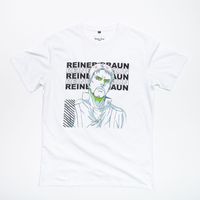 Polera Hombre Attack On Titan Reiner Blanco