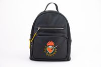 Cartera Mujer Corazon Negro Frida Kahlo