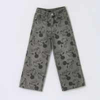 Jeans Niña Palazzo Full Print Minnie Gris Disney
