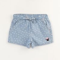 Short Niña Azul Denim Puntos Minnie Disney