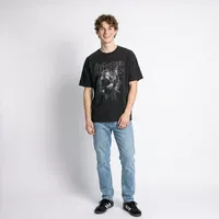 Polera Manga Corta Hombre Guitarra Gris ACDC