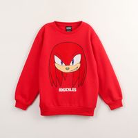 Polerón Cerrado Niño Nuckles Rojo Sonic