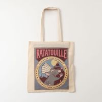 Totebag Niño Beige Ratatouille Pixar Disney