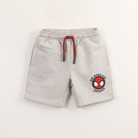 Short Cordón Niño Gris Personaje Spidey Marvel