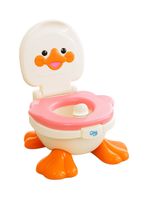 Pelela Patito Duck Baby Potty 3 en 1 Rosada 18 a 36 meses
