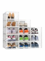 Caja Organizadora De Zapatos Apilables Set 4 Unidades