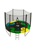 Cama Elástica 2,44 mts 8ft Glowup + Escalera Edición Gamer Exclusiva P