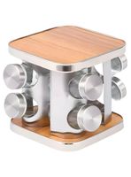 Especiero Cocina 8 Condimentos Giratorio Acero Inoxidable