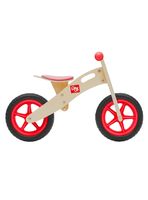 Bicicleta De Aprendizaje De Madera Roja para niños de 2 a 6 Años