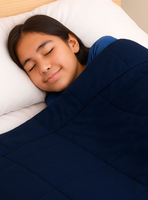 Manta de gravedad niños Azul oscuro 1,4K 122x92 cm Manta de Peso GlowUp