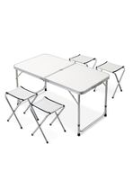 Mesa de camping plegable con 4 pisos Miglu