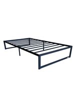 Base para Cama Europea de Acero Negro 105x190 cm Zen 1,5 Pza Vincenzi