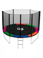 Cama Elástica 10ft 3,05 mts GlowUp con Malla seguridad y Escalera