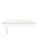 Toldo con brazo retractil Terrazas 3x2.5 Mts Blanco Vincenzi