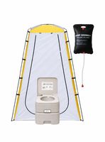 Carpa Portátil y Baño para Camping Miglú con Ducha Solar 20 lts