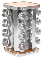 Especiero Cocina 16 Condimentos Giratorio Acero Inoxidable