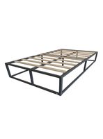 Base para Cama Europea Acero y Madera 105x190 cm 1,5 Pza Nova Vincenzi