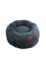 Cama para mascotas perros y gatos 76x76x17 cm gris oscuro