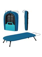 Tabla de planchar de mesa plegable comparta y portátil Azul Homeclaf