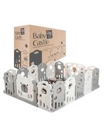 Corral Para Bebé Plegable Osito Portátil Con Panel Seguridad