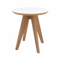 Mesa auxiliar fronteiras blanco-canela