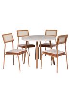 Comedor Atalanta 4 personas Canela- Avellana