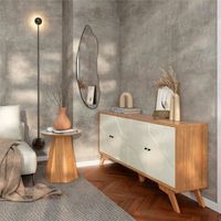 Rack Santos 4 Puertas Blanco-Roble - TV 75""