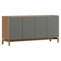 Buffet Barcelona 4p + 1c verde-roble