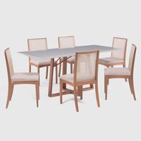 Comedor 6 Personas Nara Canela-Beige