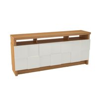 Arrimo dracena 2p 2c blanco - canela