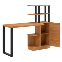 Escritorio con Repisa Andes Roble-Negro