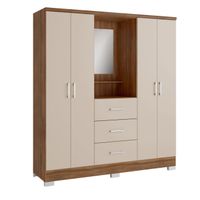 Closet 4 Puertas con Espejo Olivia