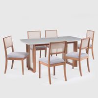 Comedor 6 Personas Eva Canela-Ceniza