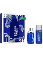 PERFUME  BENETTON COLORS MAN BLUE ESTUCHE EDT 100ML+DESODORANTE 150ML