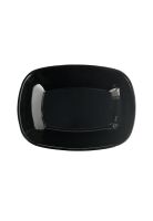 Set de 6 POCILLO MELAMINA RECTANGULAR NEGRO 17 X 12 X 4 CM LINEA CLASICA