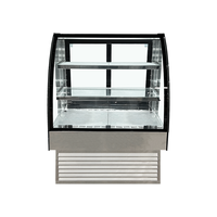 VITRINA PASTELERA CURVA LINEA MARKET 700X700X1200 NORKALT