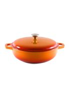 OLLA HIERRO FUNDIDO NARANJA 30x9 cm