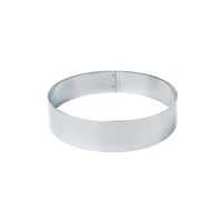 MOLDE REDONDO ACERO INOX MEDIDA 12 X 4.5 X 1 MM