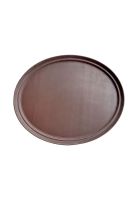 BANDEJA GARZON OVALADA ANTIDESLIZANTE 68CM CAFÉ