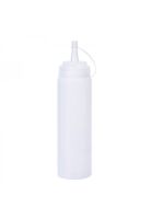 SET DE 2 BOTELLAS DISPENSADORAS SALSA GRADUADA TRANSPARENTE 600ML