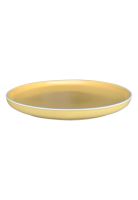 SET DE 4 PLATO PRINCIPAL CERAMICA RUSTICA 27 CM AMARILLO LIN