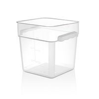 RECIPIENTE CUADRADO POLIPROPILENO 7.6 LITROS SIN TAPA