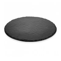 TABLA PIZZA MELAMINA REDONDA 35 CM NEGRA