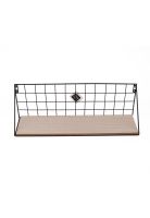 REPISA METALICA BASE MADERA 45x12x15 CM