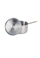 CAZO ALTO ACERO. INOX C/TAPA Y FONDO DIFUSOR 8 lts