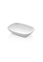 SET DE 6 POCILLOS DE MELAMINA RECTANGULAR BLANCO 17.2 X 12.3 CM LINEA LINEA CLASICA