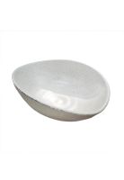BOWL OVALADO MELAMINA GRANITO BLANCO 1100 ML