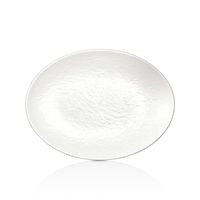 SET DE 6 PLATO MELAMINA OVALADO BLANCO TILDA 30 X 22.3 CM