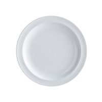 SET DE 6 PLATO PIZZA BLANCO 24.5 CM.