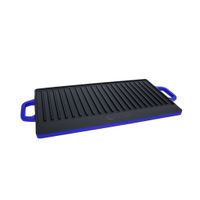 PLANCHA REVERSIBLE HIERRO AZUL 50x23.5x1.6 cm